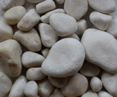 White Marble Pebbles  image
